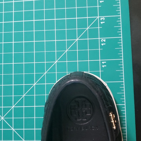 Tory Burch Quilted Sneakers; Black with White soles; Size 8M; Leather Uppers - Picture 9 of 9